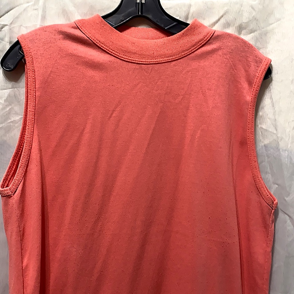 Simply Basic Salmon Polyester/Cotton Tank Sz Xl - image 2